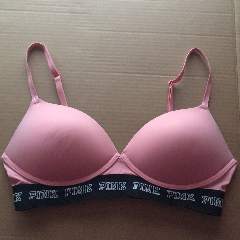 VS PINK WIRE FREE BRA SIZE 34 C BARELY WORN